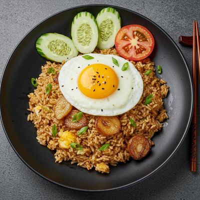 Fried Rice Burnt Garlic Egg